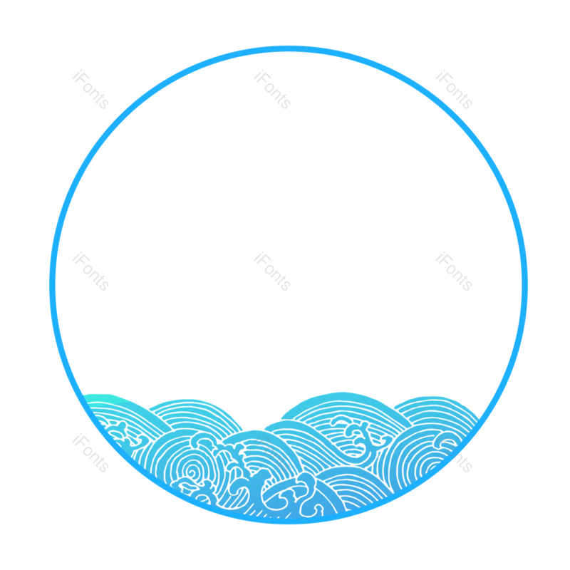 边框图片,蓝色元素,蓝色边框PNG,简约边框免抠素材